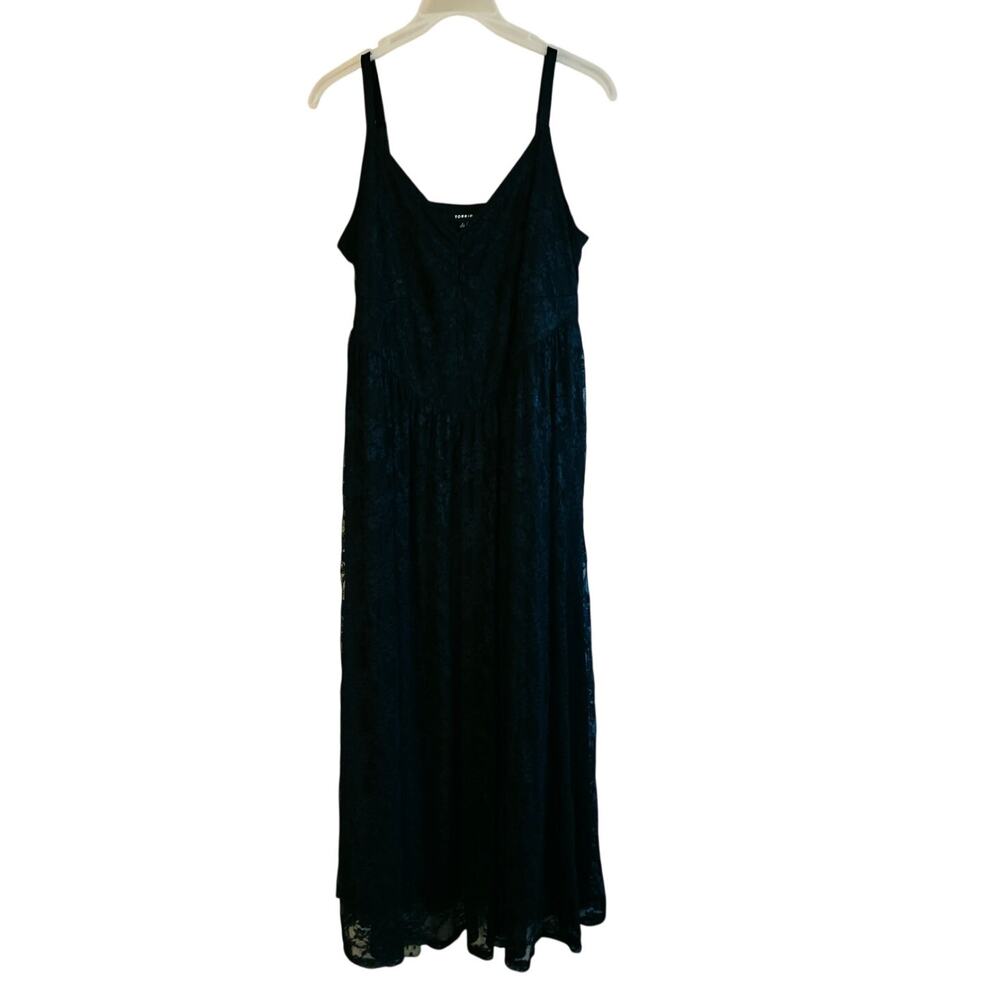 Torrid black lace maxi dress size 2x whimsygoth dark fairy witchy